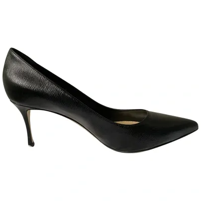 Pre-owned Sergio Rossi Leather Heels In Black