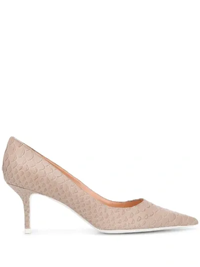 Roberto Festa Firma Pumps In Mud-tone Leather In Fango