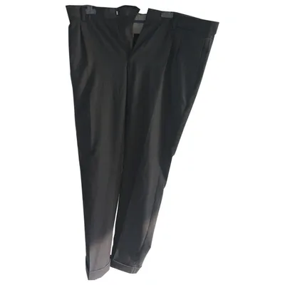 Pre-owned Loro Piana Wool Trousers In Grey