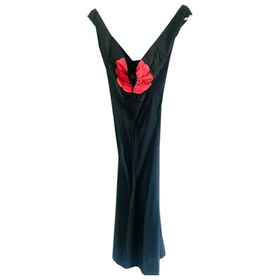 Pre-owned Saint Laurent Mid-length Dress In Black