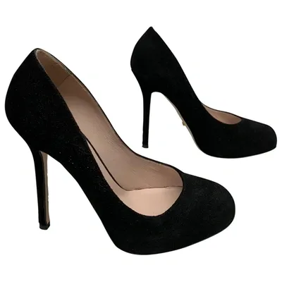 Pre-owned Sergio Rossi Heels In Black