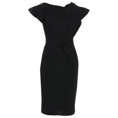 Pre-owned Valentino Mid-length Dress In Black