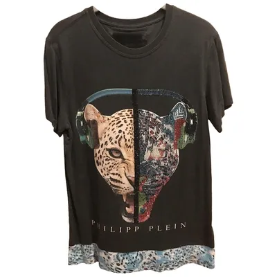 Pre-owned Philipp Plein Black Cotton T-shirt