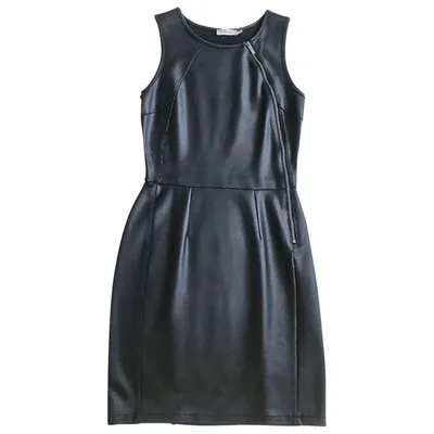 Pre-owned Calvin Klein Mini Dress In Black