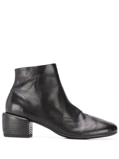 Marsèll Block Heel Ankle Boots In Black