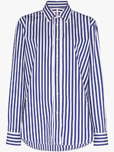 Sunflower Classic Striped Shirt In Blue