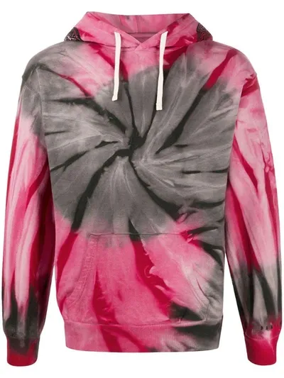 Paura Tie Dye Hoodie In Pink