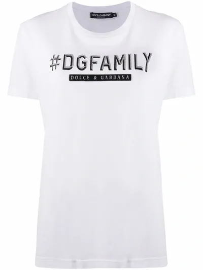 Dolce & Gabbana Hashtag In White