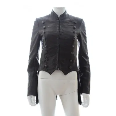 Pre-owned Joseph Leather Jacket In Black