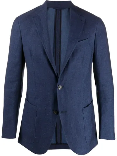 Ermenegildo Zegna Single-breasted Formal Blazer In Blue