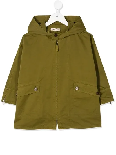 Caramel Kids' Brompton Oversized Raincoat In Green