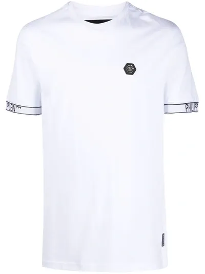 Philipp Plein Logo Patch T-shirt In White