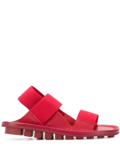 Trippen Anna Open Toe Sandals In Red