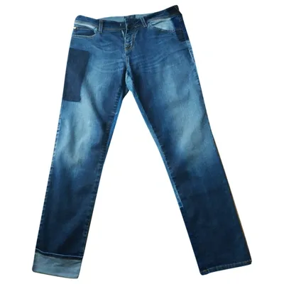 Pre-owned Armani Jeans Straight Jeans In Blue