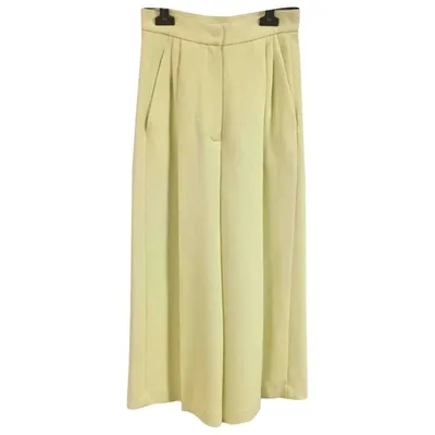 Pre-owned Vionnet Large Pants In Yellow