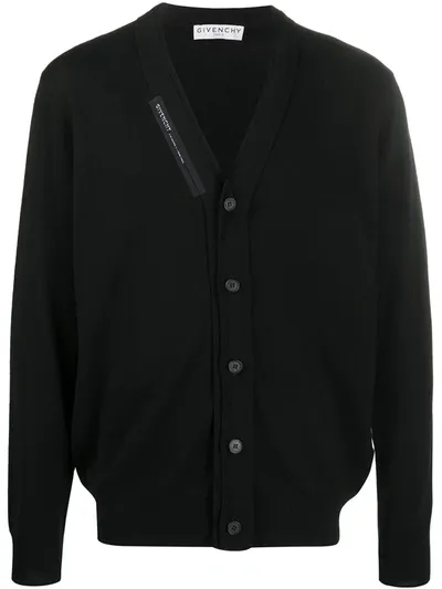 Givenchy Cardigan In Black Wool