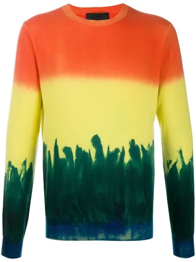 Stella Mccartney Colour-block Dyed Jumper In Orange