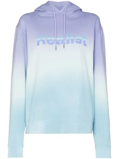 Rabanne X Peter Saville Printed Dégradé Cotton Sweatshirt In Blue