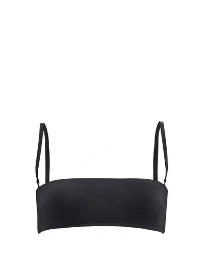 Haight Marcella Jersey Bandeau Bikini Top In Black