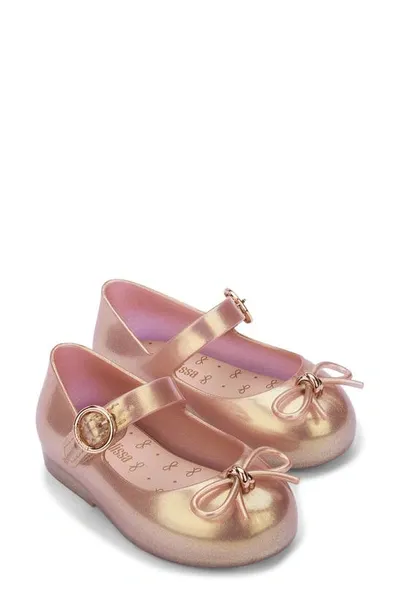 Mini Melissa Kids' Girls' Sweet Love Flats - Walker, Toddler In Rose Gold