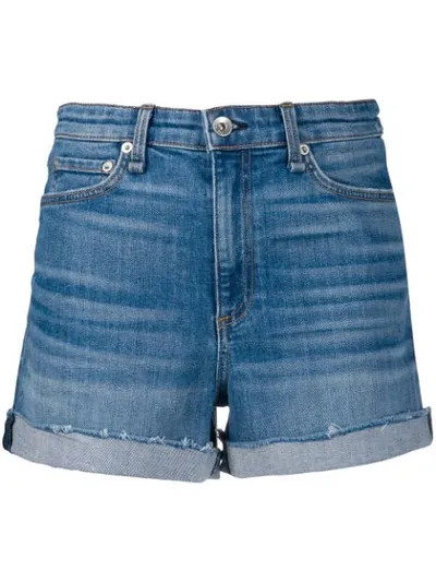 Rag & Bone Nina Blue Denim Shorts