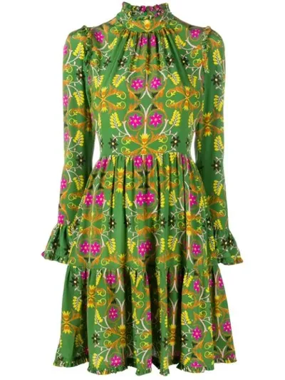 La Doublej Short Visconti Dress In Green