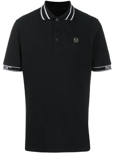 Philipp Plein 'tm' Poloshirt In Black