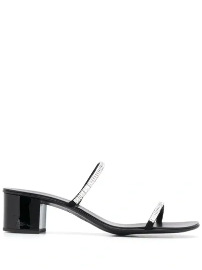 Giuseppe Zanotti Crystal Studded Stappy Sandals In Black