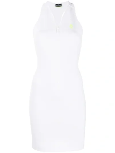 Marcelo Burlon County Of Milan Racer Back Short Dress In White