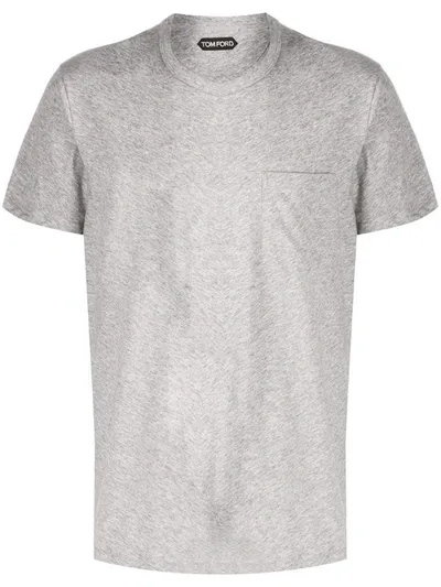 Tom Ford Classic T-shirt In Grey