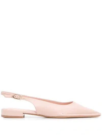 Tod's Leather Slingback Pumps In Pink