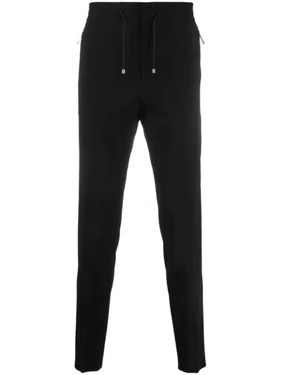 John Richmond Tapered Drawstring Trousers In Black