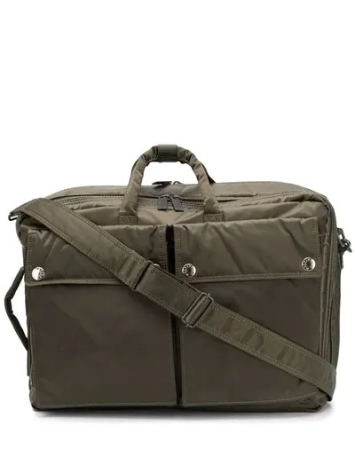 Porter-yoshida & Co X Porter 3-way Briefcase In Green