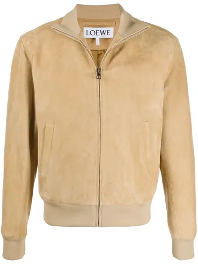 Loewe Bomber Jacket In Brown