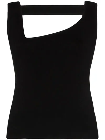 Gauge81 Almeria Cutout Vest Top In Black