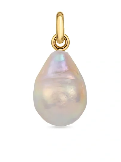 Monica Vinader 18ct Gold Plated Vermeil Silver Nura Baroque Pearl Pendant Charm