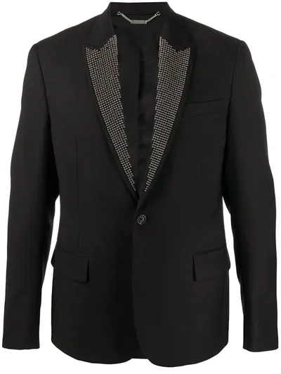 John Richmond Stud-embellished Blazer In Black