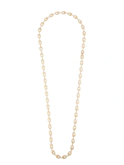 Pre-owned Givenchy 1980s G Link Necklace In Gold