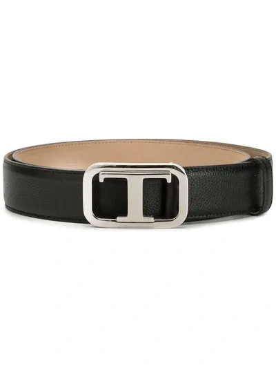 Tod's Logo-embellished Belt In Black