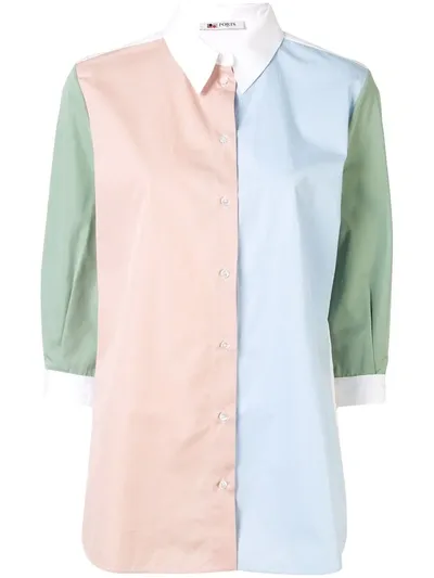 Ports 1961 Colour-block Shirt In Multicolour