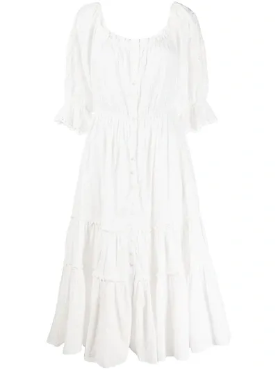 Bytimo Sunday Morning Midi Dress In White