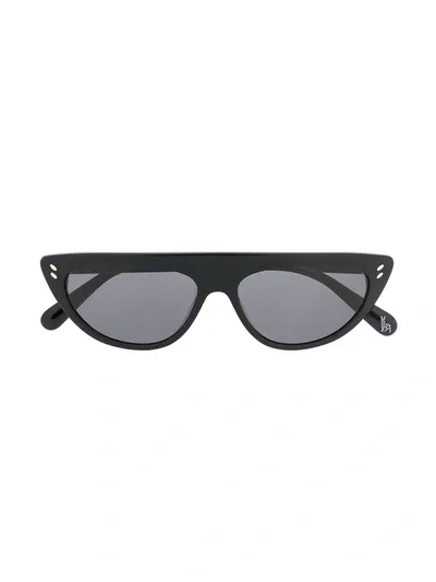 Stella Mccartney Kids' Sonnenbrille Mit Flacher Oberkante In Black