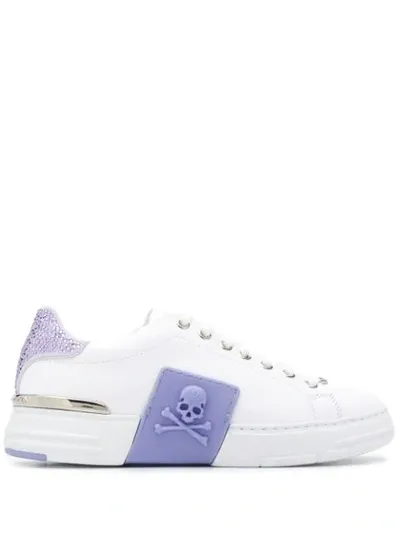 Philipp Plein Low-top Phantom Kick$ Sneakers In White