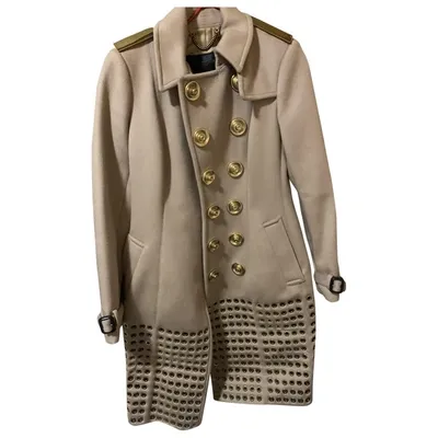 Pre-owned Burberry Wool Coat In Beige