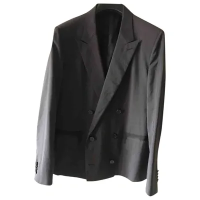 Pre-owned Lanvin Wool Vest In Anthracite