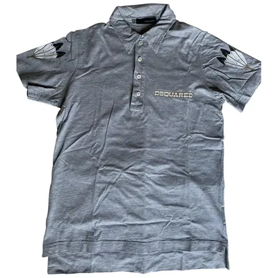 Pre-owned Dsquared2 Polo Shirt In Grey