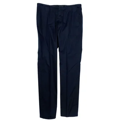 Pre-owned Lanvin Trousers In Blue