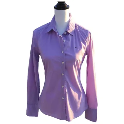 Pre-owned Tommy Hilfiger Shirt In Purple