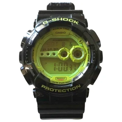 Pre-owned Casio Watch In Black