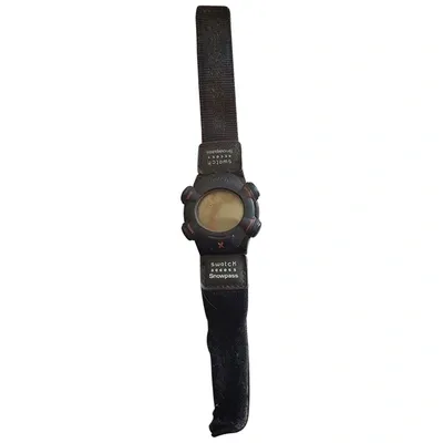 Pre-owned Swatch Watch In Black